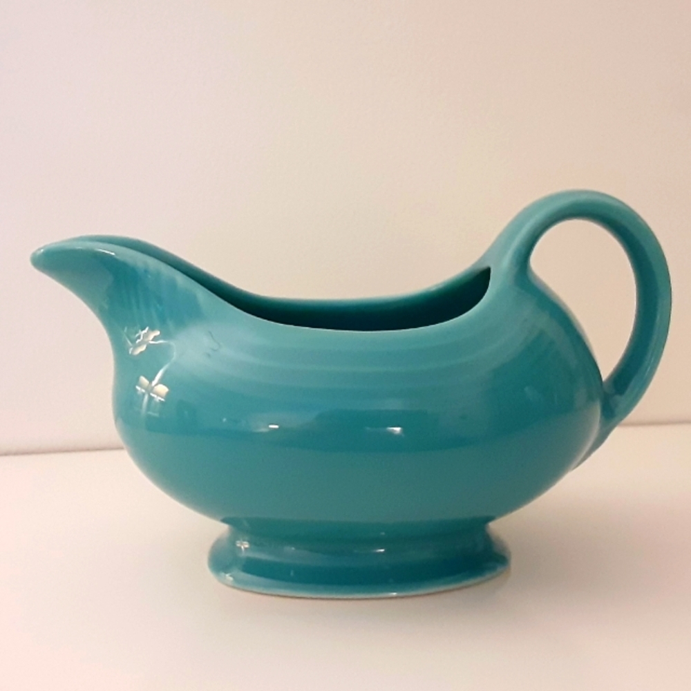 Fiesta Turquoise Sauce Pitcher ( Gravy Boat )